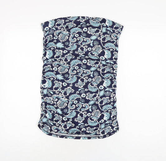 Womens UK Size 14 Dorothy Perkins Blue Basic T-Shirt