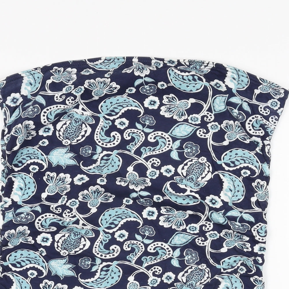 Womens UK Size 14 Dorothy Perkins Blue Basic T-Shirt