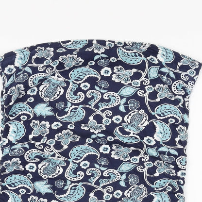 Womens UK Size 14 Dorothy Perkins Blue Basic T-Shirt