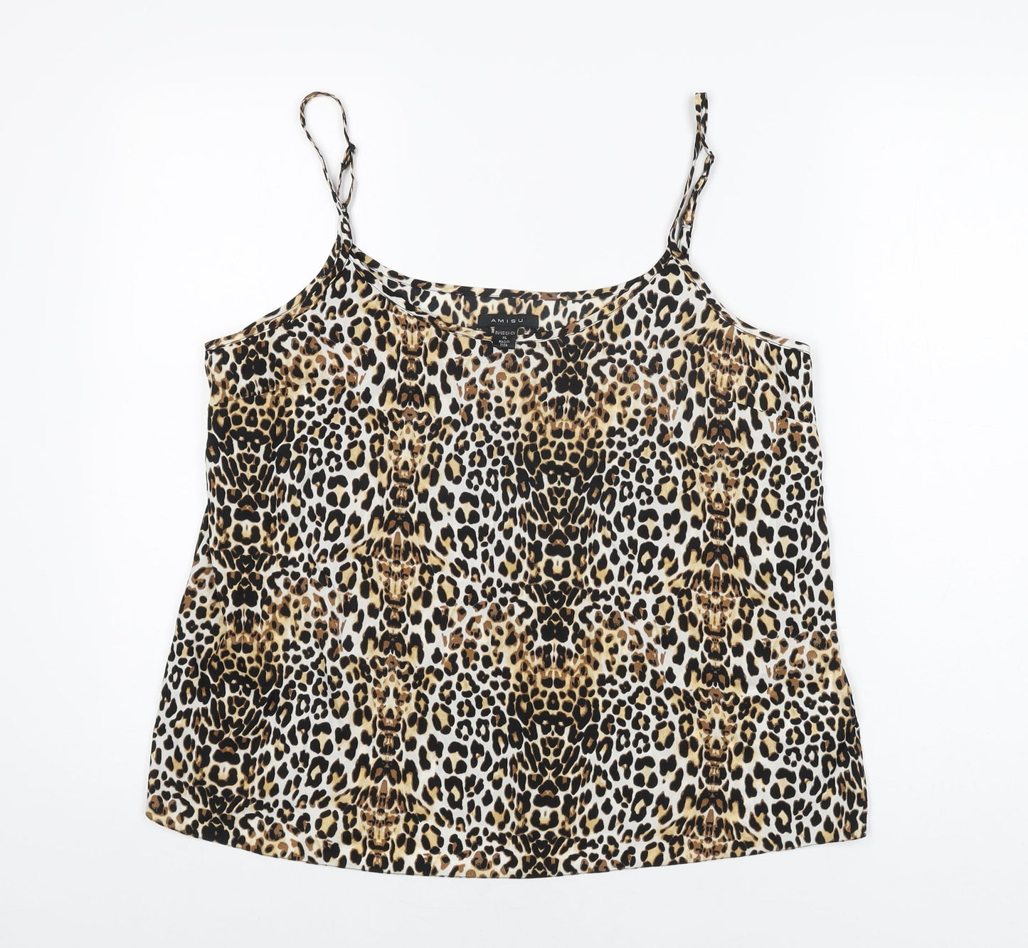 Womens UK Size XL Amisu Beige Camisole T-Shirt