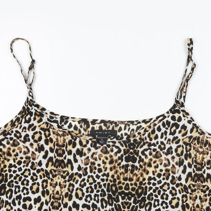 Womens UK Size XL Amisu Beige Camisole T-Shirt