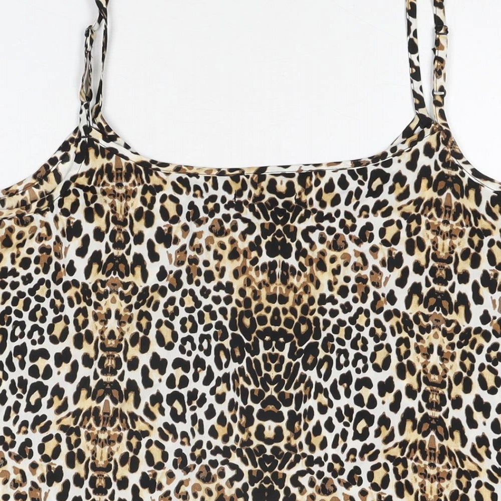 Womens UK Size XL Amisu Beige Camisole T-Shirt