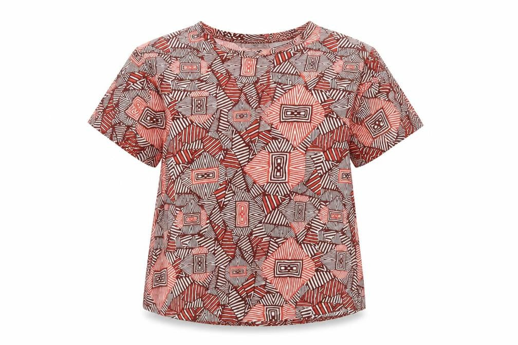 Womens UK Size L Mango Red Basic T-Shirt