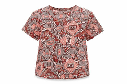 Womens UK Size L Mango Red Basic T-Shirt