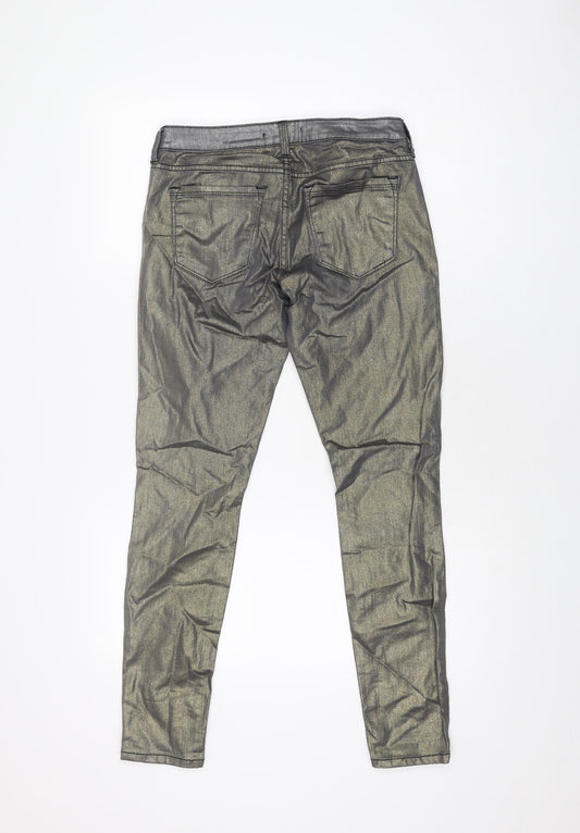 FOREVER 21 Womens Grey Cotton Skinny Jeans Size 26 in L28 in Regular Zip