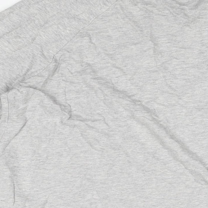 Womens UK Size M Jaqueline de Yong Grey Basic T-Shirt