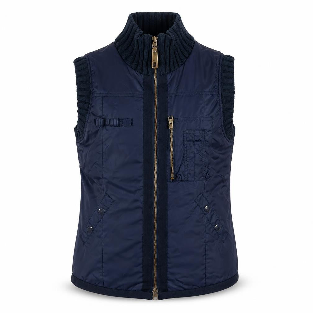 Womens UK Size S YAYA Blue Gilet