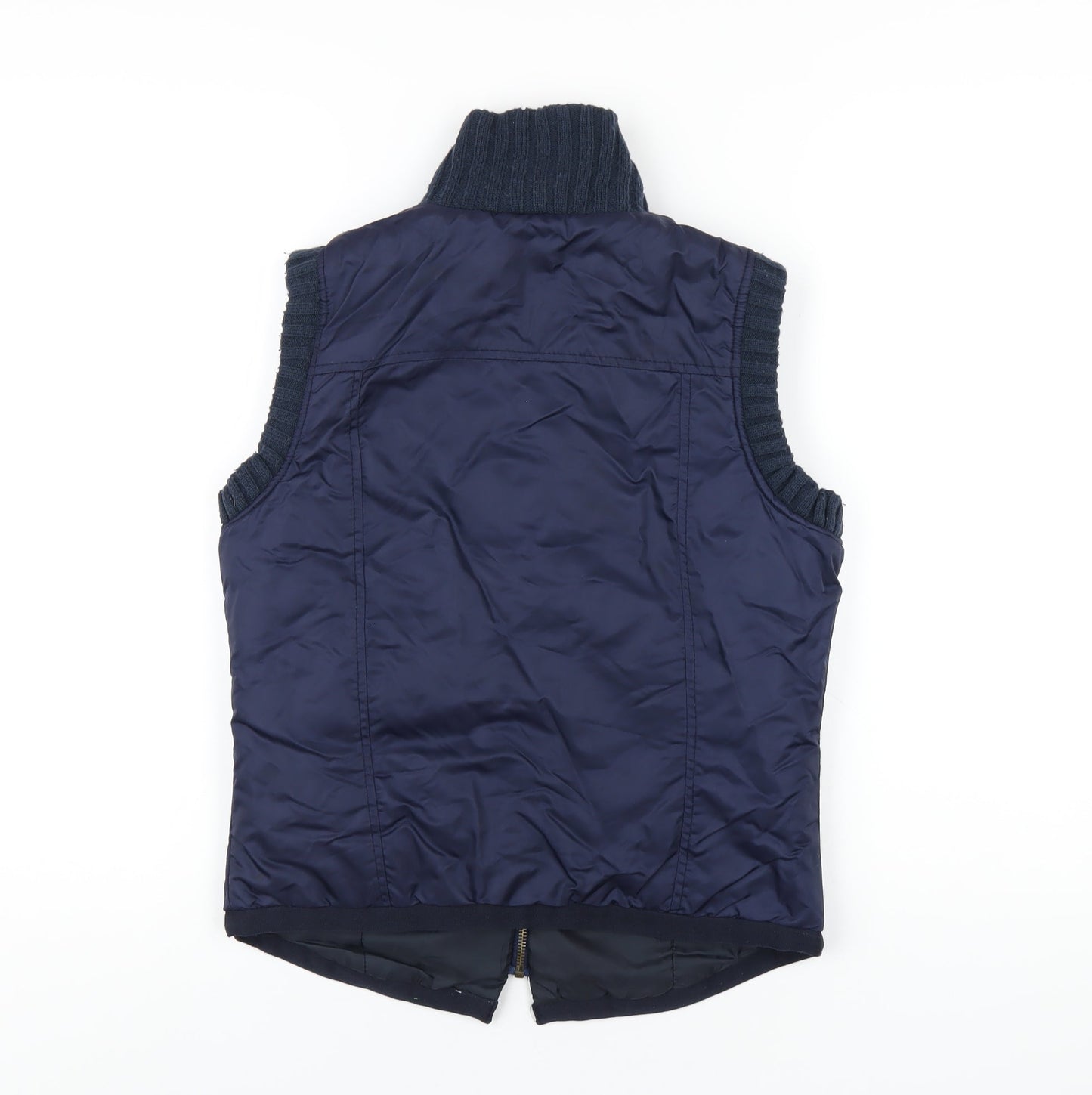 Womens UK Size S YAYA Blue Gilet