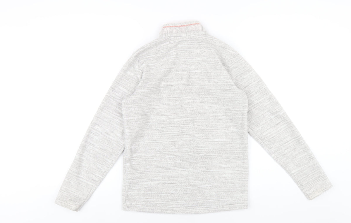 Decathlon Girls Grey Polyester Pullover Sweatshirt Size 14 Years Zip
