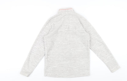 Decathlon Girls Grey Polyester Pullover Sweatshirt Size 14 Years Zip