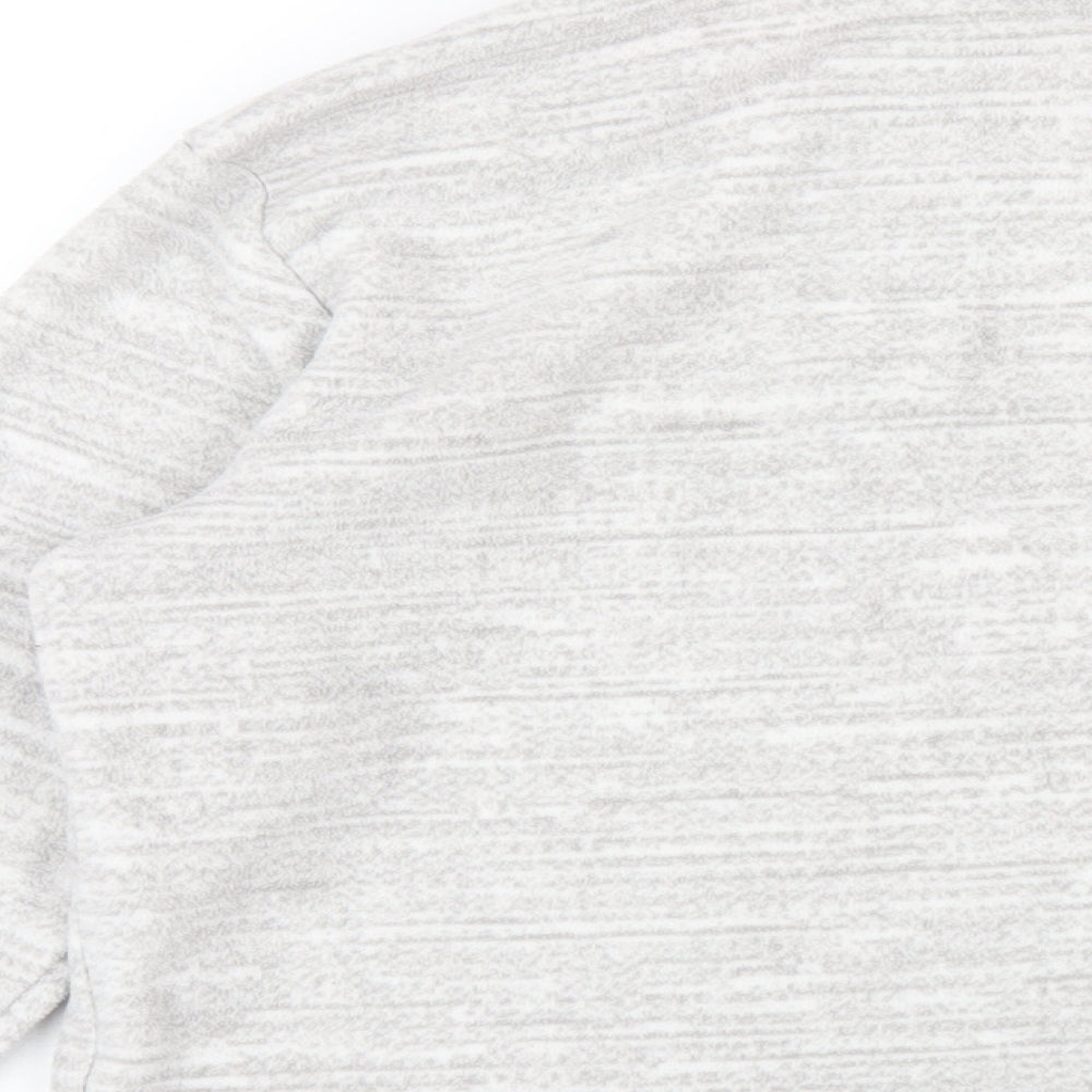Decathlon Girls Grey Polyester Pullover Sweatshirt Size 14 Years Zip