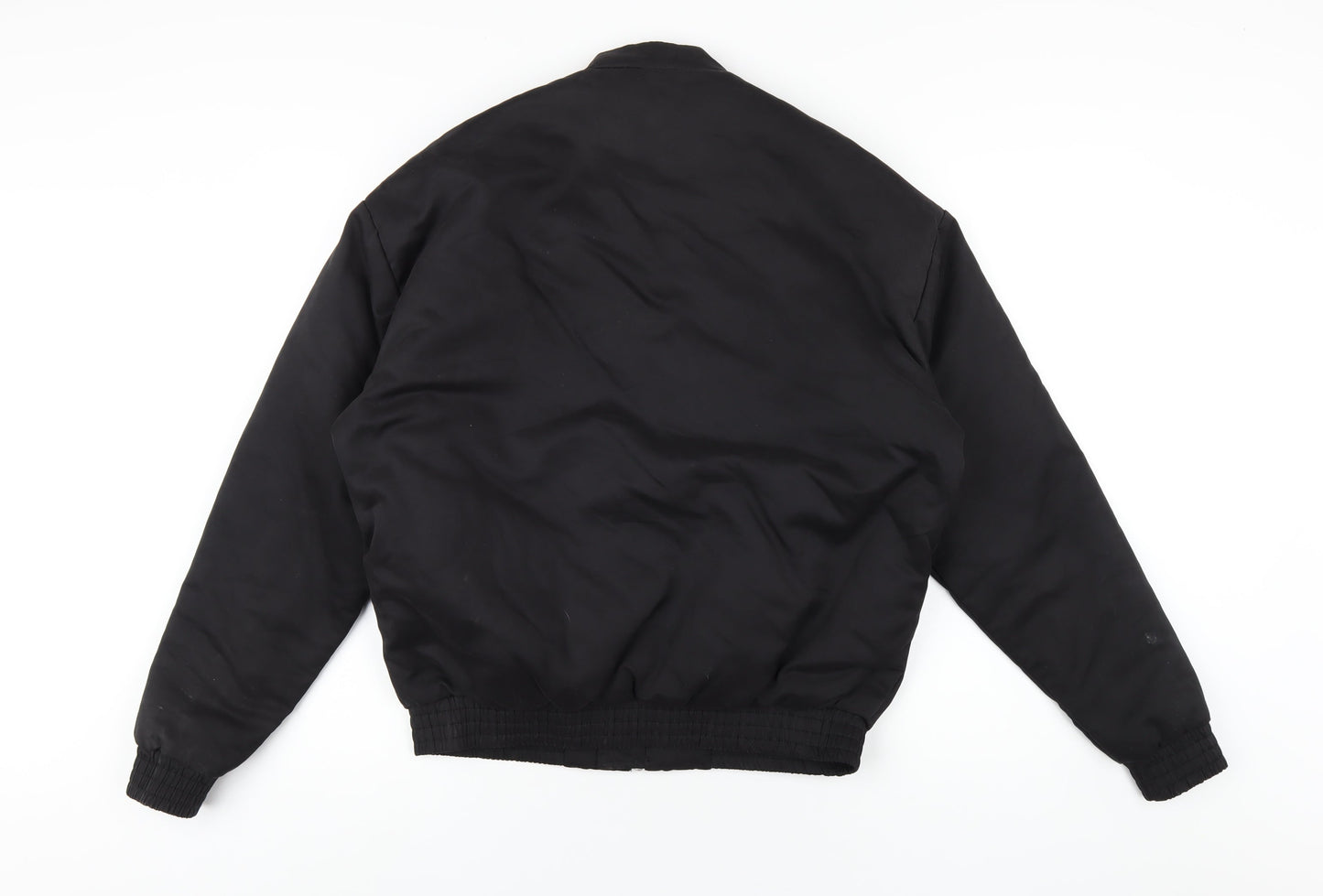 ASOS Mens Black Bomber Jacket Coat Size S Zip