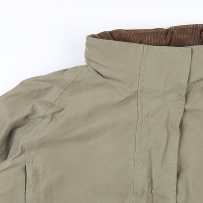 Mens UK Size L Parka Green Parka Coat