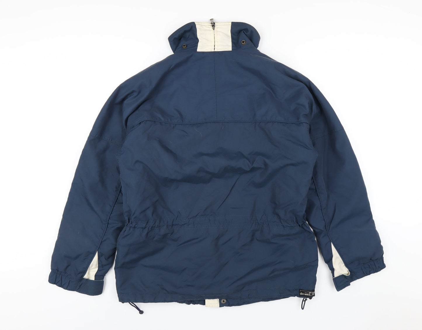 Mens UK Size S SOS Blue Rain Coat