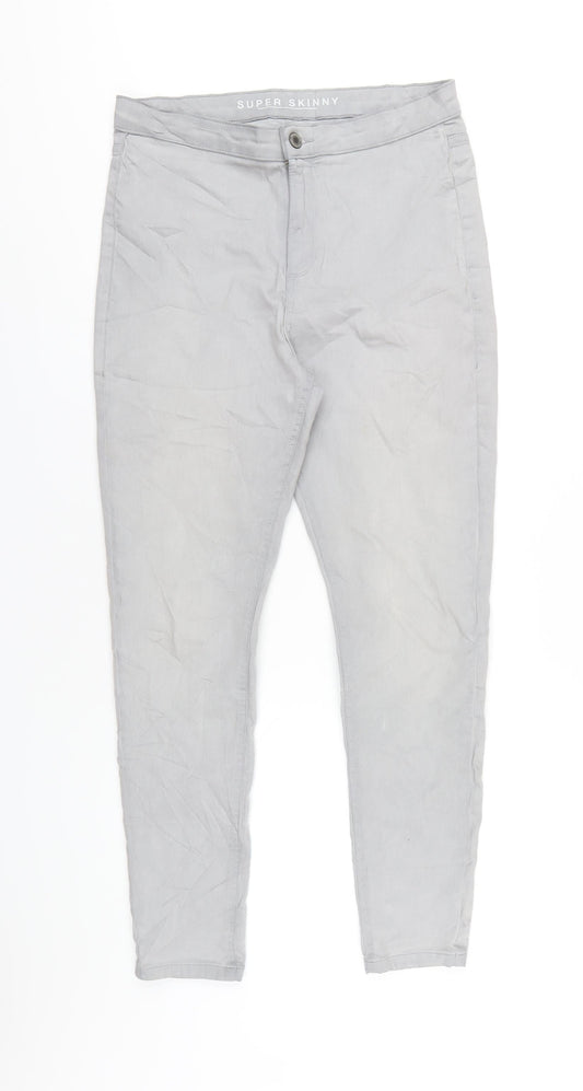 Womens UK Size 14 Marks and Spencer Regular Fit Skinny Grey Jeans