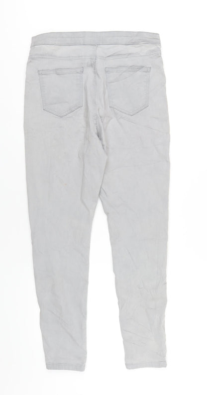 Womens UK Size 14 Marks and Spencer Regular Fit Skinny Grey Jeans