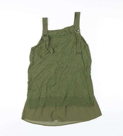 Womens UK Size S NEXT Green Basic T-Shirt