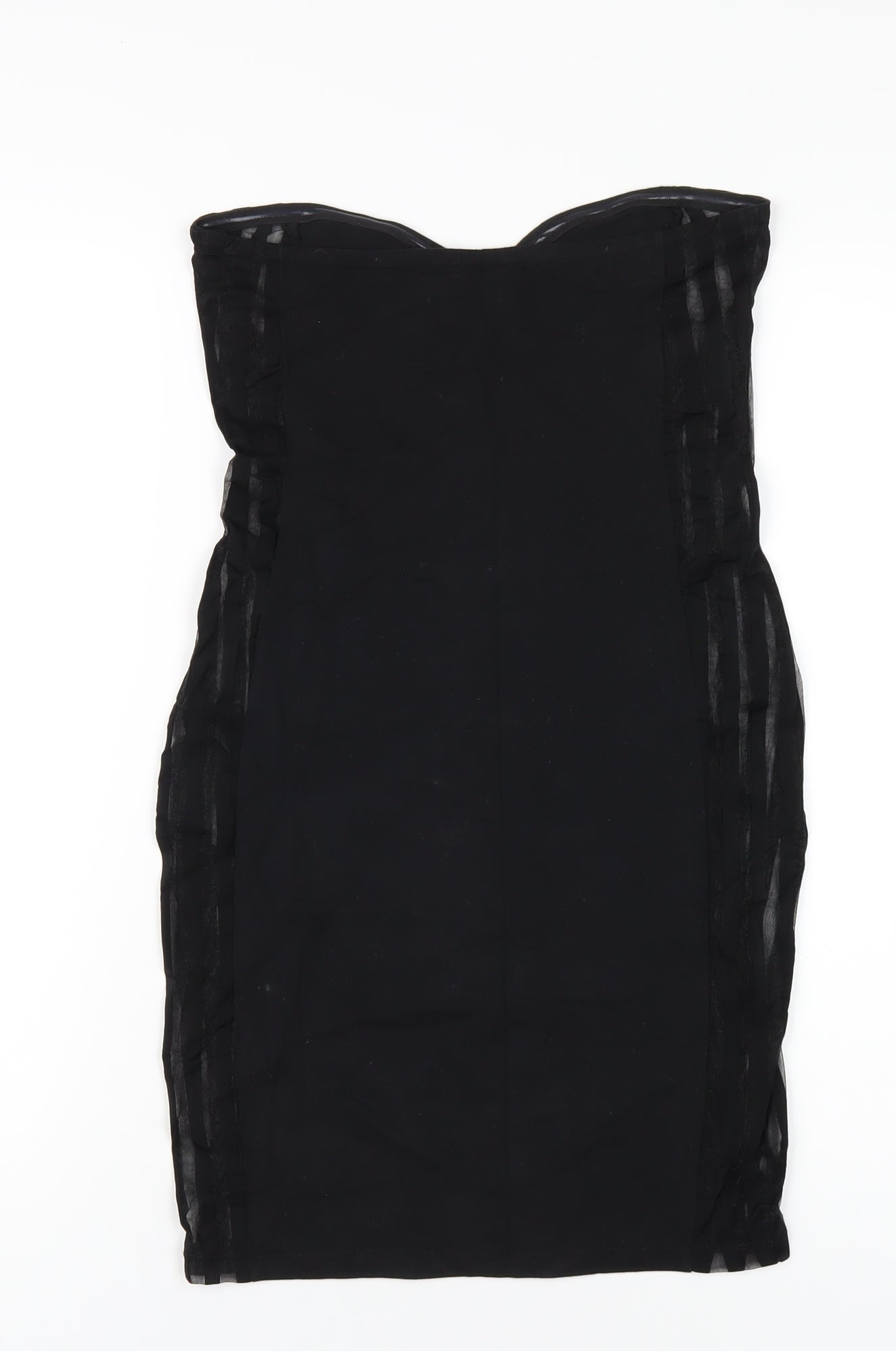 Motel Womens Black Viscose Mini Size S Sweetheart Pullover