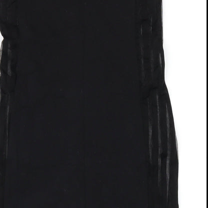 Motel Womens Black Viscose Mini Size S Sweetheart Pullover