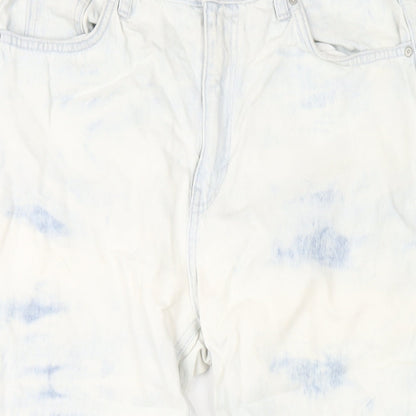 Pull&Bear Womens Blue Cotton Straight Jeans Size 12 L28 in Regular Zip