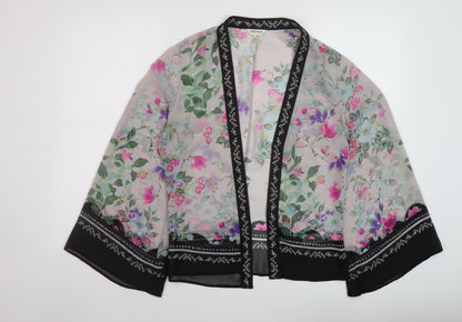 Indigo Womens Multicoloured Floral Polyester Cover Up Size 8