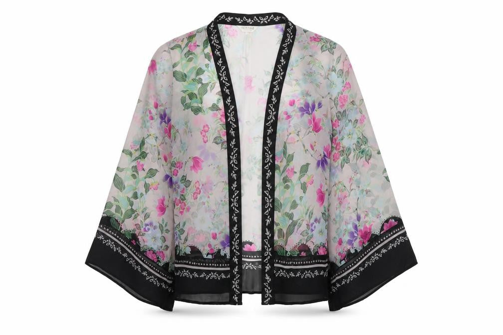 Indigo Womens Multicoloured Floral Polyester Cover Up Size 8
