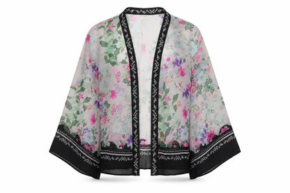 Indigo Womens Multicoloured Floral Polyester Cover Up Size 8