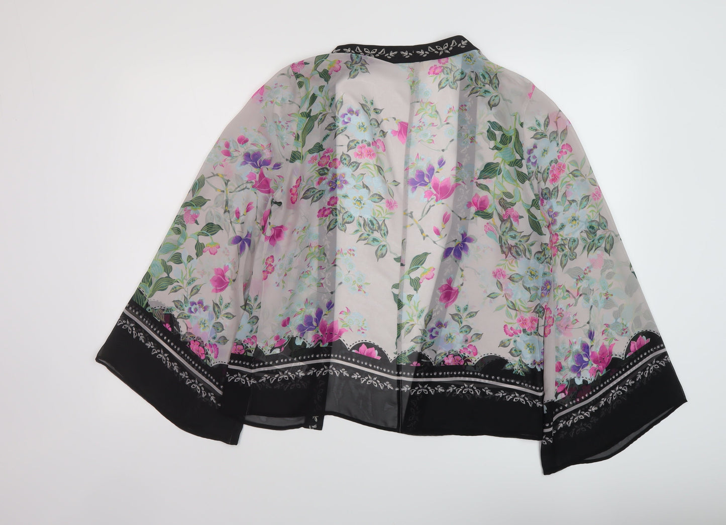 Indigo Womens Multicoloured Floral Polyester Cover Up Size 8