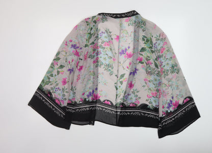 Indigo Womens Multicoloured Floral Polyester Cover Up Size 8