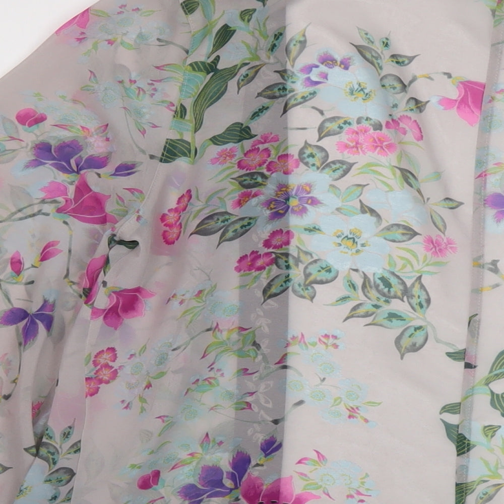 Indigo Womens Multicoloured Floral Polyester Cover Up Size 8