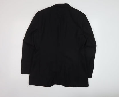 Mens UK Size 40 Ventuno 21 Regular Black Suit Jacket