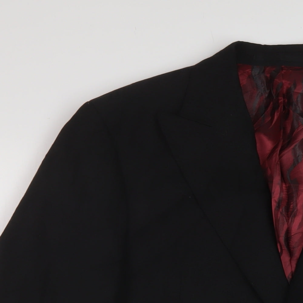 Mens UK Size 40 Ventuno 21 Regular Black Suit Jacket