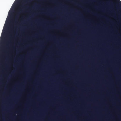 Lakeland Womens Blue Roll Neck Viscose Cardigan Jumper Size M