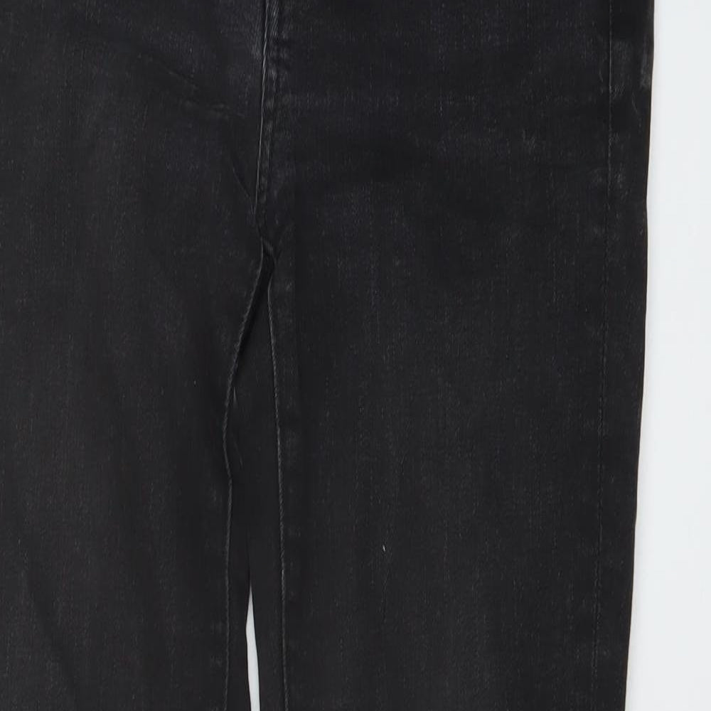 Gap Womens Grey Cotton Straight Jeans Size 28 in L31 in Regular Button