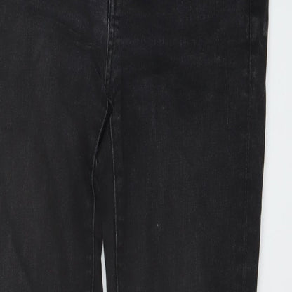 Gap Womens Grey Cotton Straight Jeans Size 28 in L31 in Regular Button