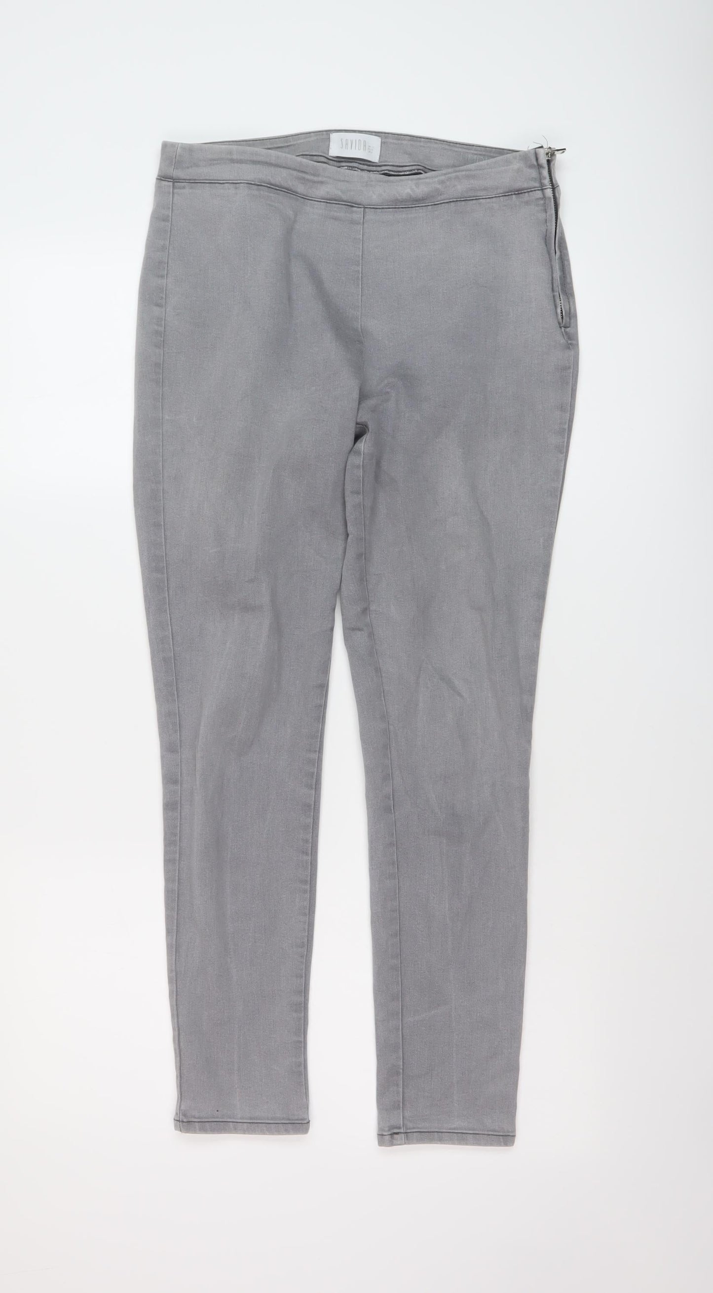 Womens UK Size 12 Savida Regular Fit Skinny Grey Jeans