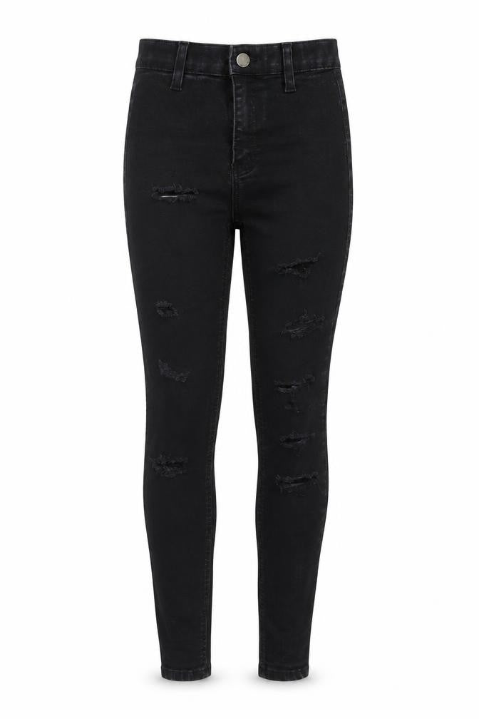 Womens UK Size 24 in Topshop Regular Fit Skinny Black Jeans