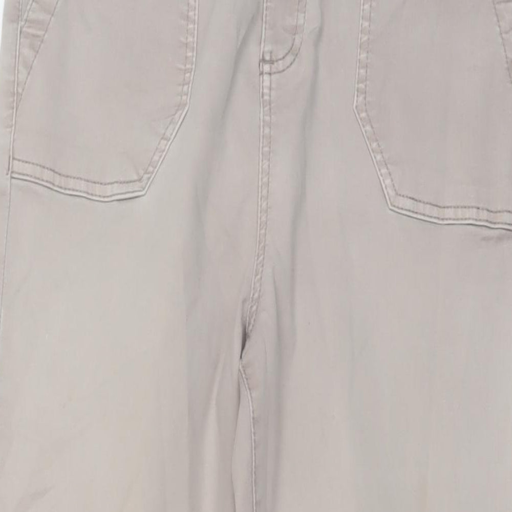 Womens UK Size 14 Marks and Spencer Regular Fit Jogger Beige Trousers