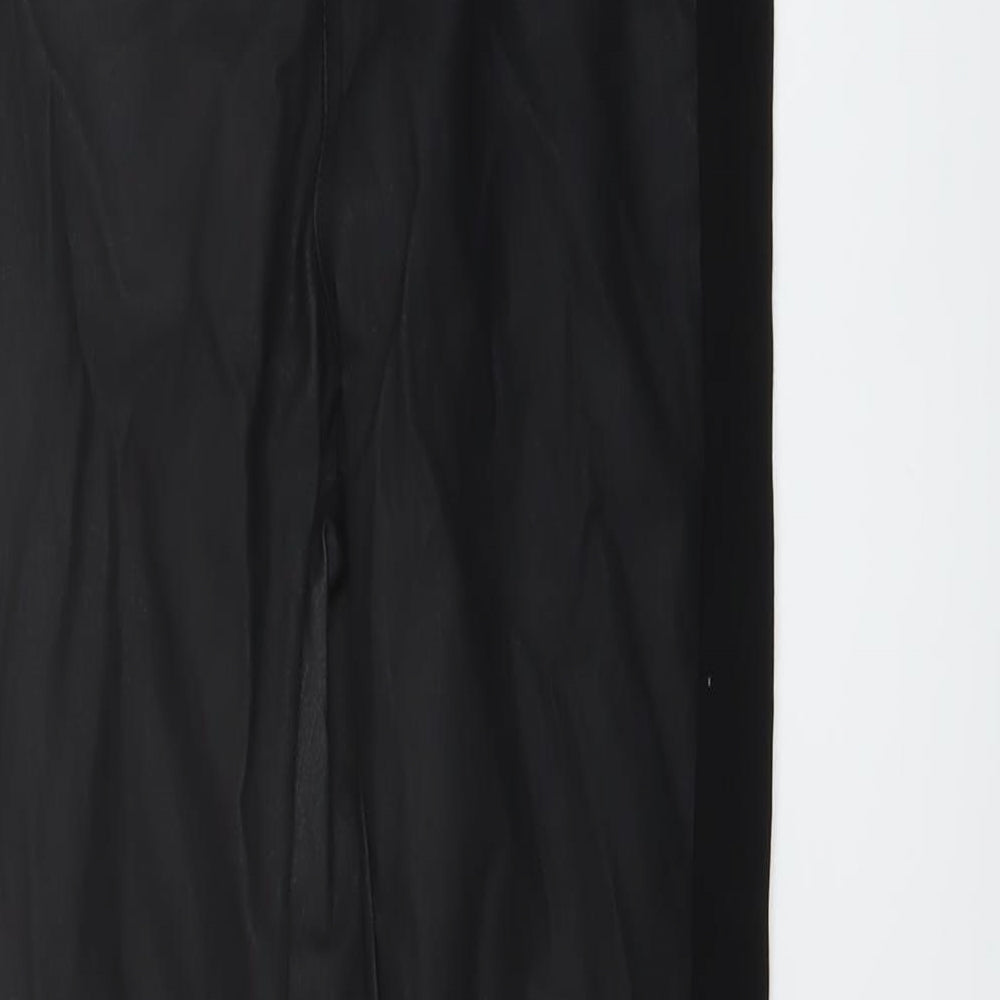 Daysie Womens Black Cotton Trousers Size 8 L27 in Regular Button