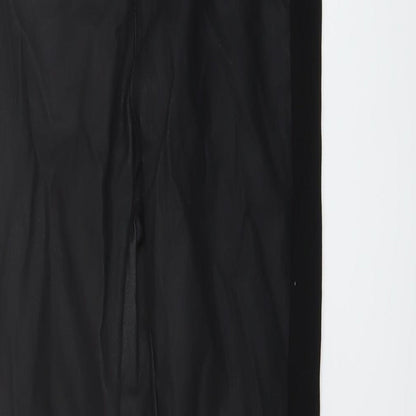Daysie Womens Black Cotton Trousers Size 8 L27 in Regular Button