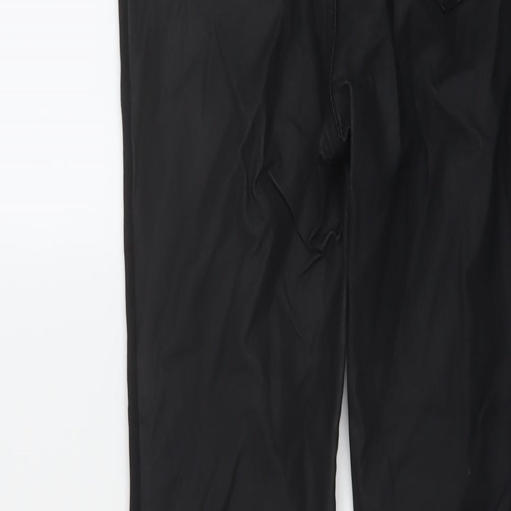 Daysie Womens Black Cotton Trousers Size 8 L27 in Regular Button