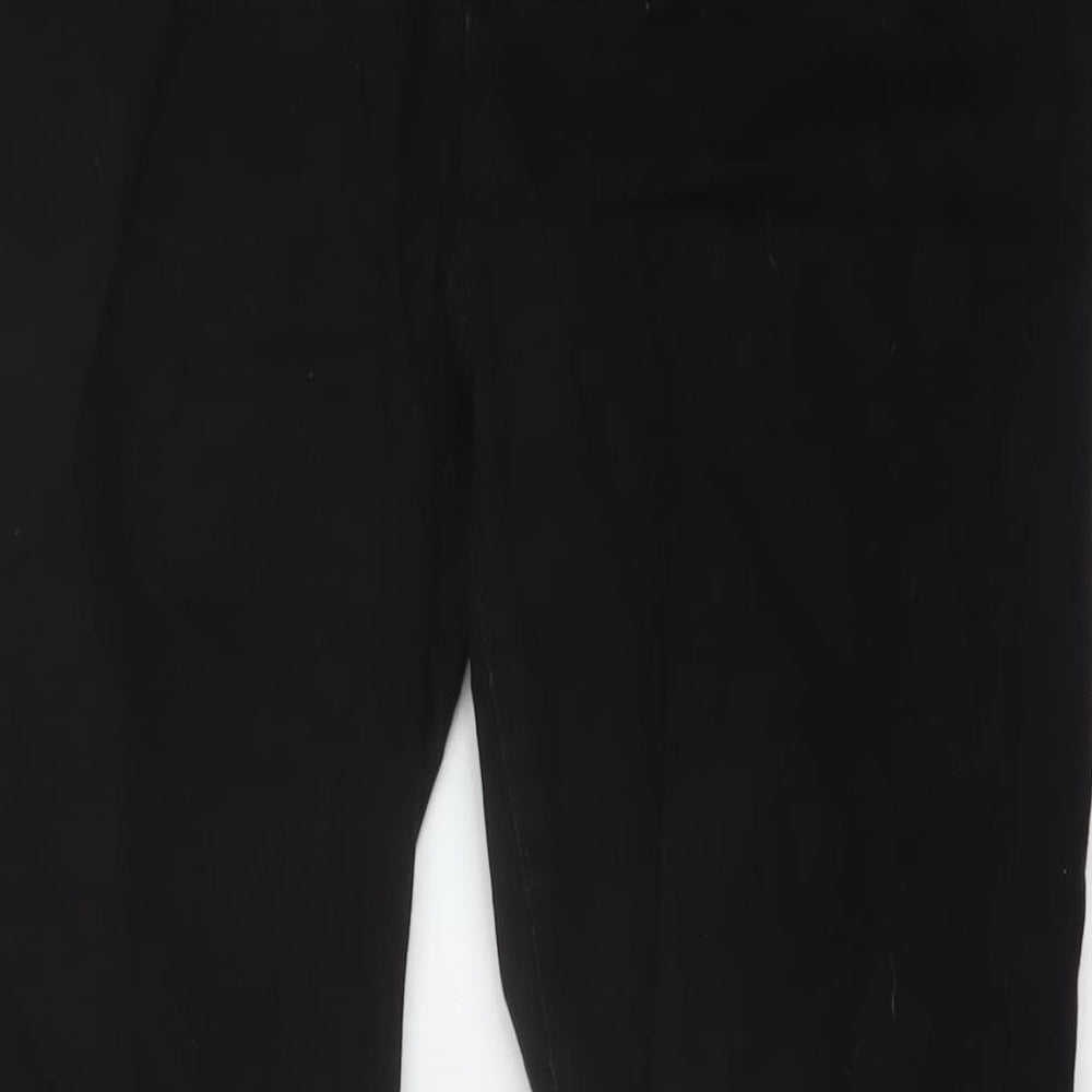 ASOS Womens Black Cotton Bootcut Jeans Size 30 L32 in Regular Button