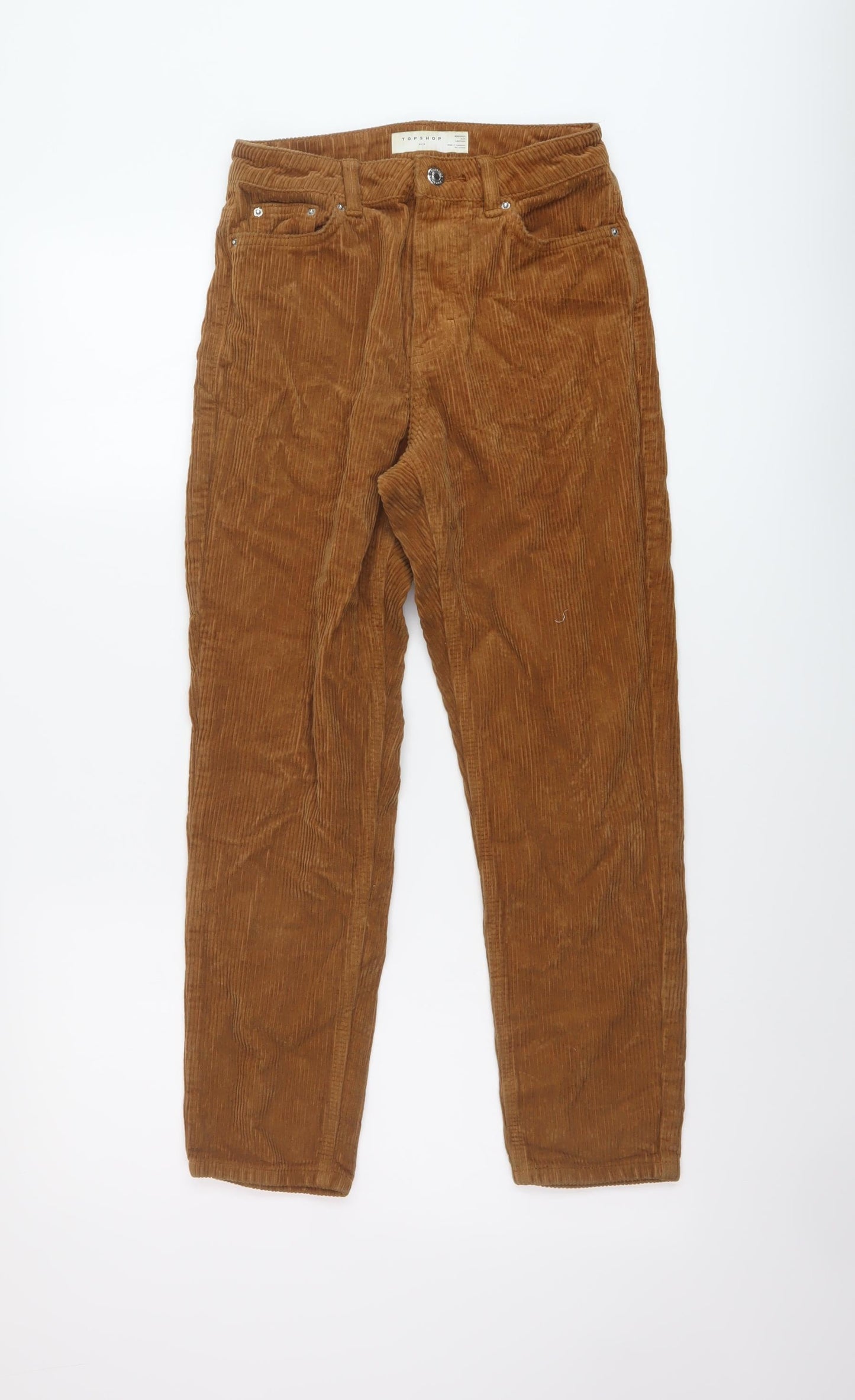 Womens UK Size 26 in Topshop Regular Fit  Brown Trousers