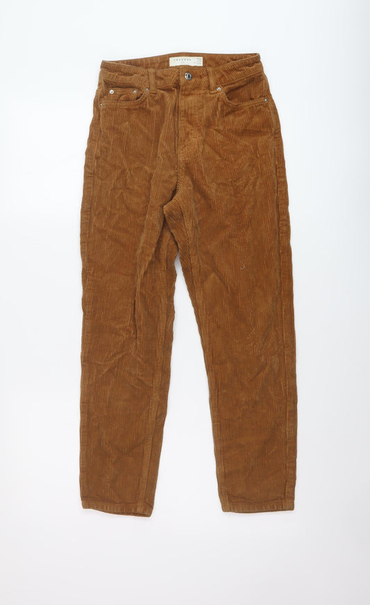 Womens UK Size 26 in Topshop Regular Fit  Brown Trousers
