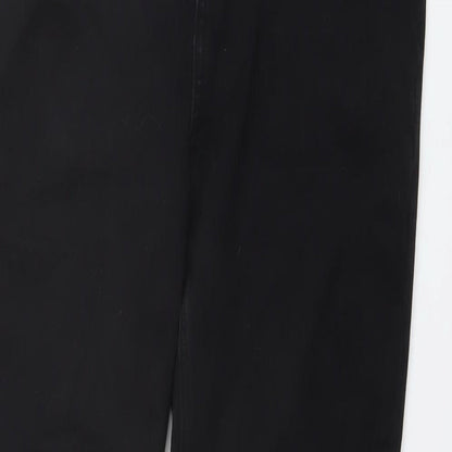 TU Womens Black Cotton Skinny Jeans Size 14 L26 in Regular Button