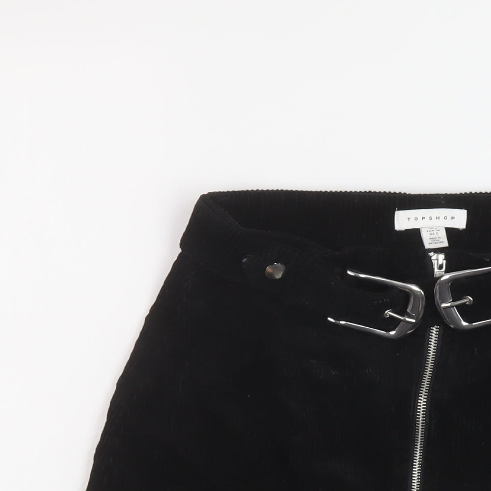 Womens UK Size 6 Topshop Mini Corduroy Skirt