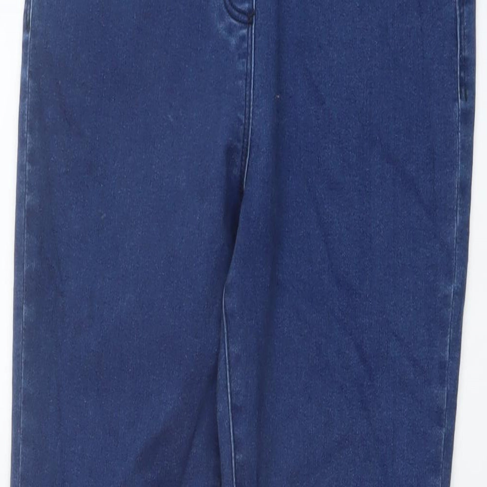 M&Co Womens Blue Cotton Jegging Jeans Size 10 L28 in Regular