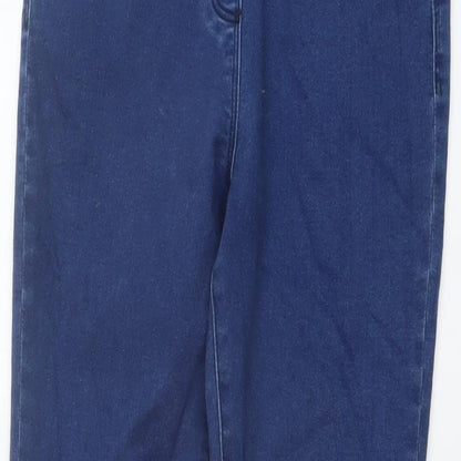 M&Co Womens Blue Cotton Jegging Jeans Size 10 L28 in Regular
