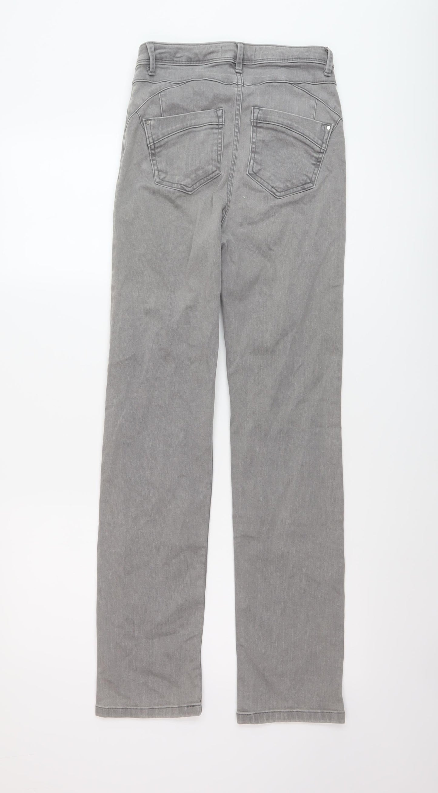 Womens UK Size 6 Marks and Spencer Slim Fit Straight Grey Jeans