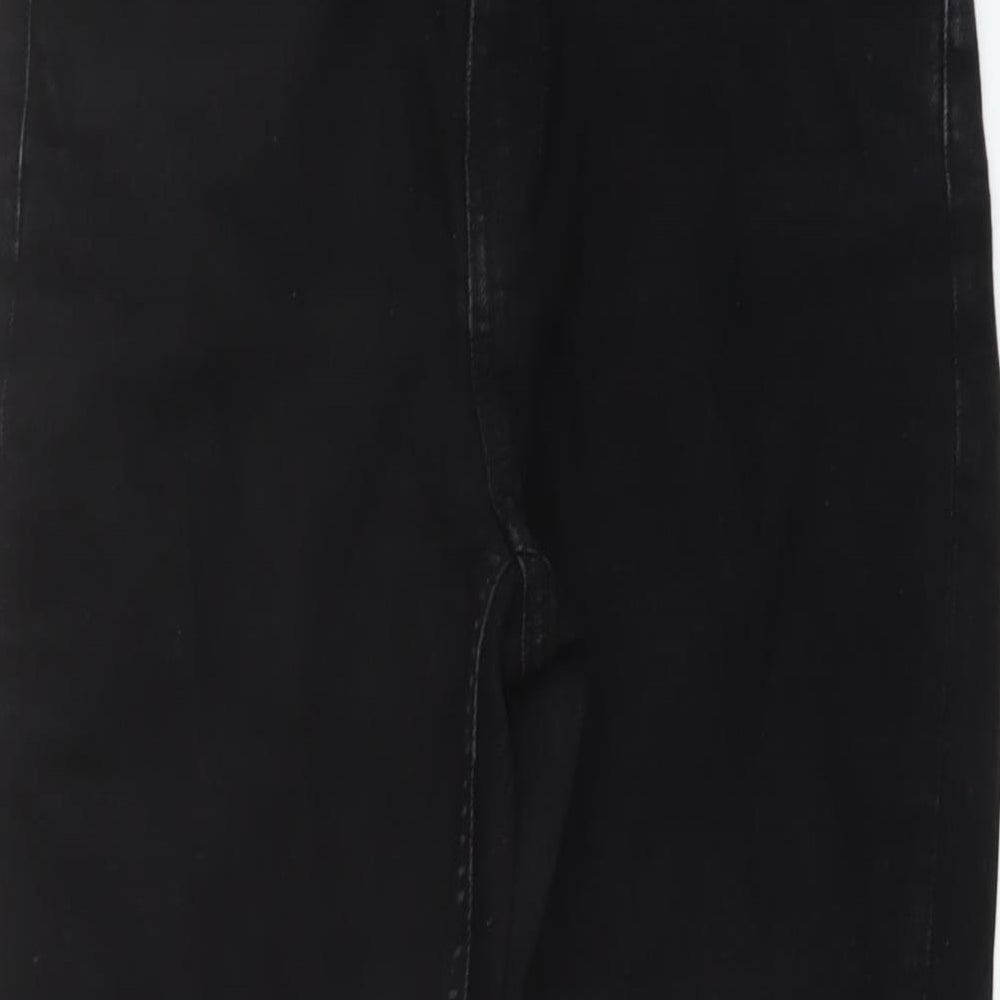 Womens UK Size 29 in Weekday Regular Fit Straight Black Jeans